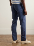 Loro Piana - Gadd Straight-Leg Linen Trousers - Blue