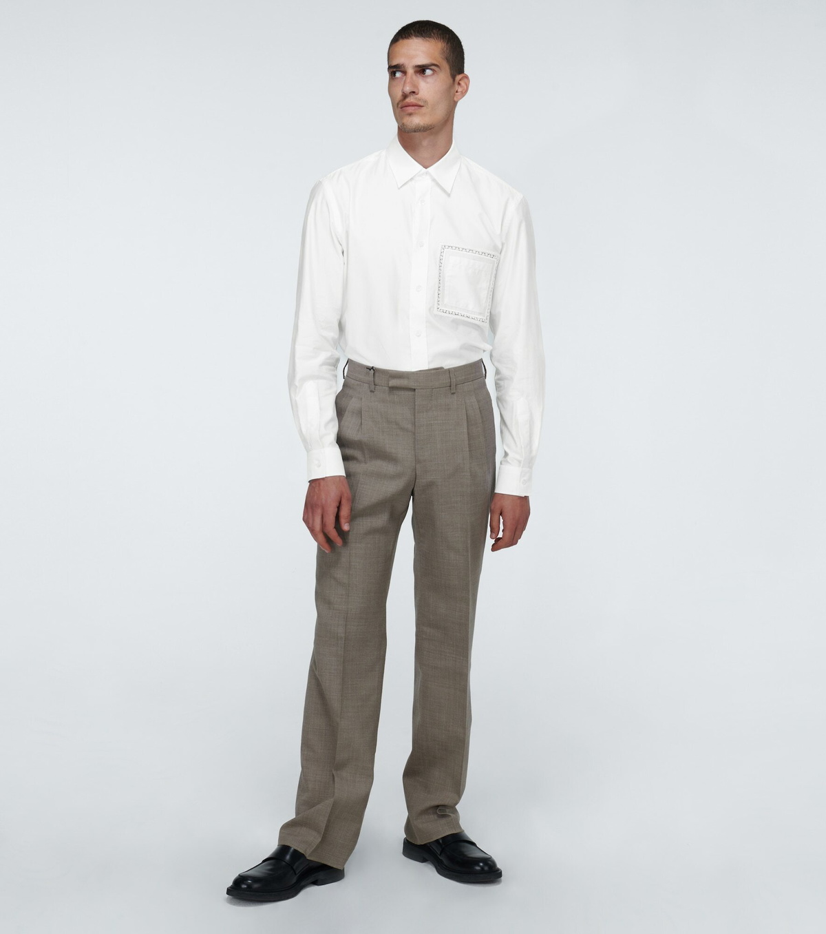 Burberry - Cotton Oxford shirt with lace Burberry Burberry - Cotton Oxford shirt with lace Burberry