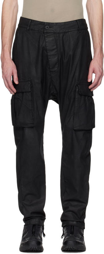 Photo: 11 by Boris Bidjan Saberi Black Coated Object Cargo Pants