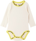 Off-White Baby Off-White & Yellow Industrial Trim Bodysuit