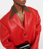 Prada Single-breasted leather jacket