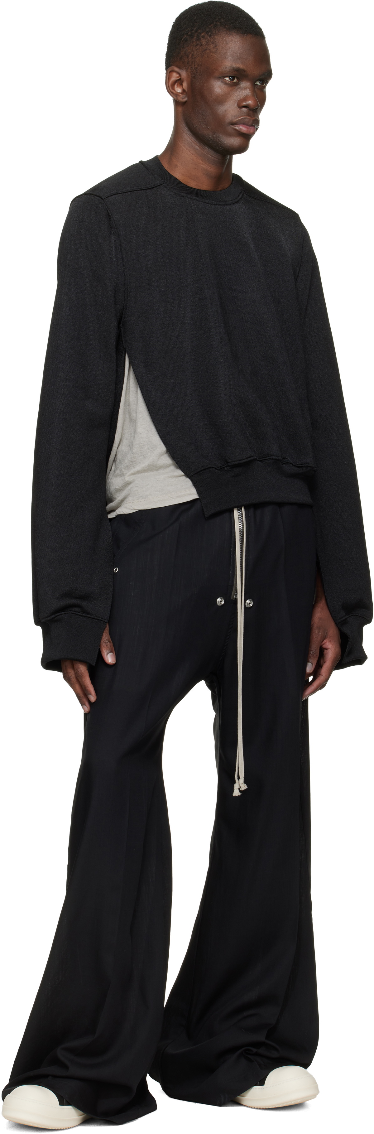 Rick Owens Black Temple Vega Sweatshirt