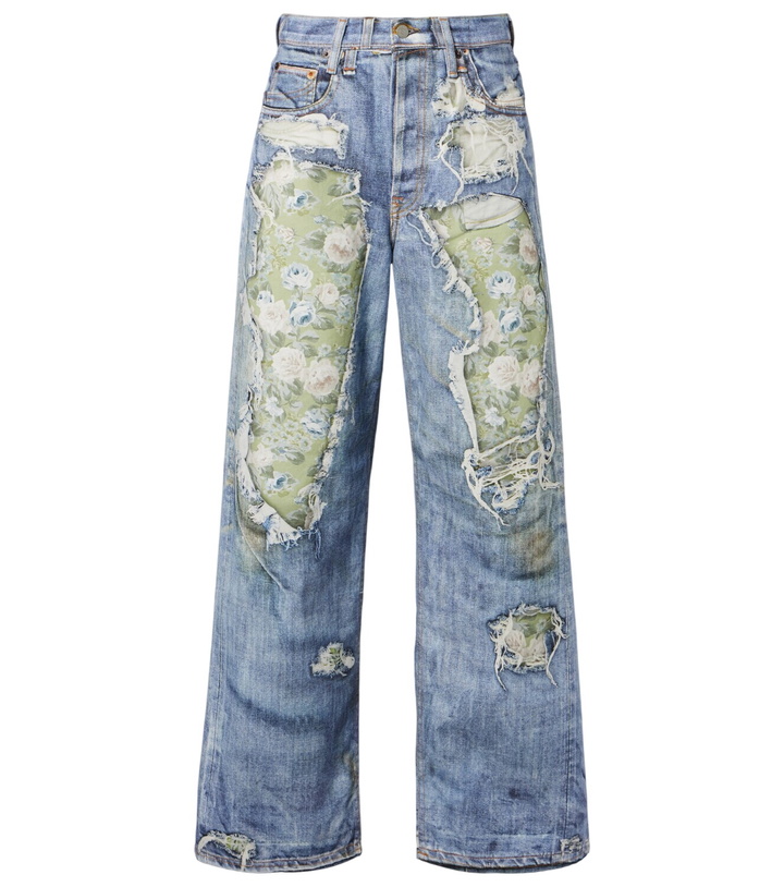 Photo: Acne Studios Printed wide-leg jeans