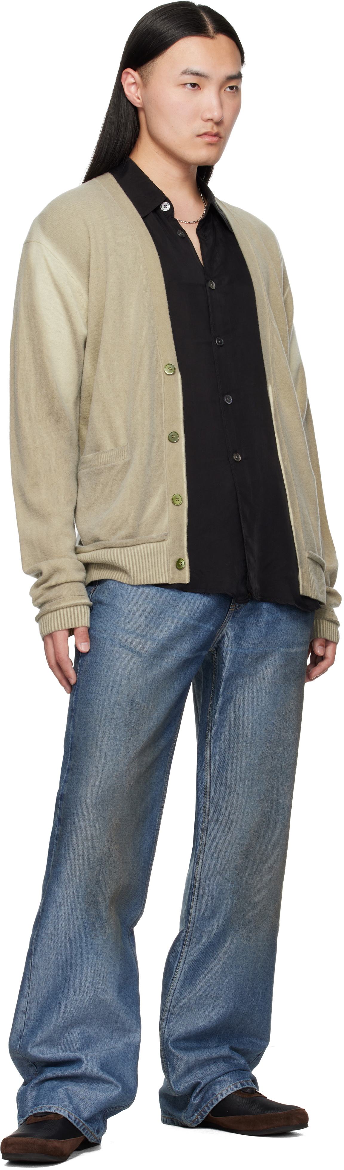 OUR LEGACY Beige Parallel Cardigan