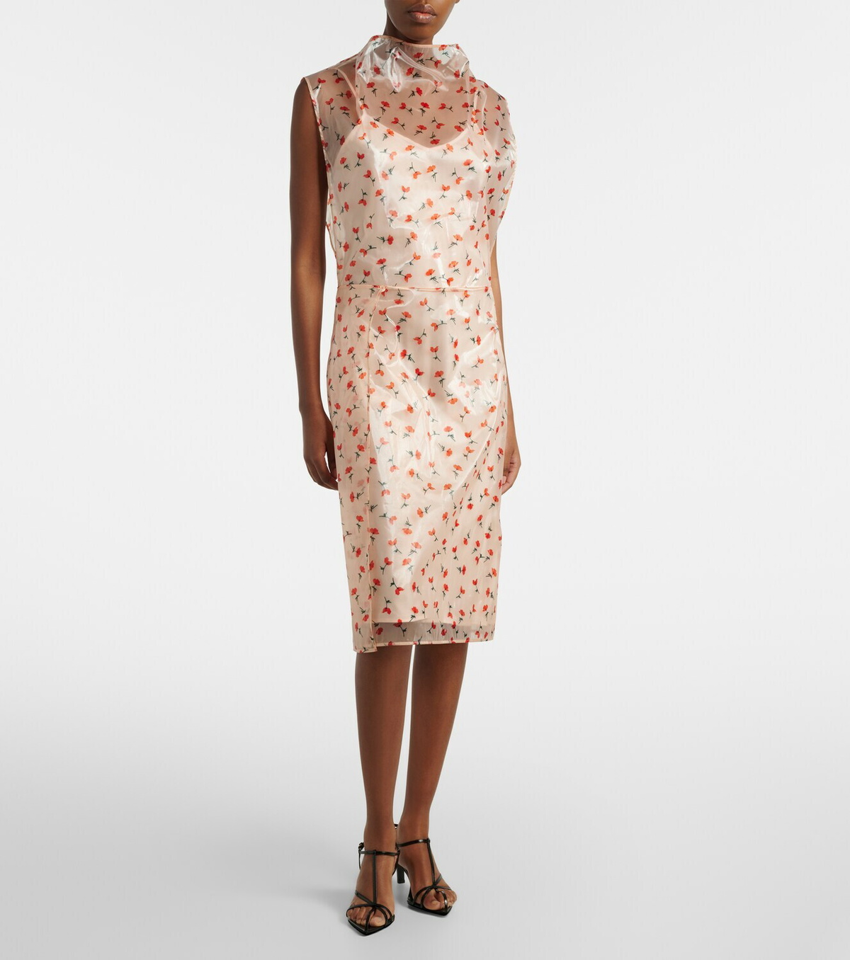 Jil Sander Floral midi dress