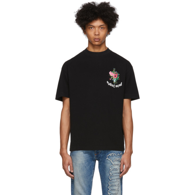 Photo: Palm Angels Black Flowers T-Shirt