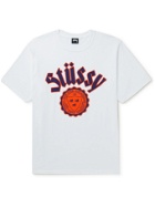 STÜSSY - City Seal Logo-Print Cotton-Jersey T-Shirt - White