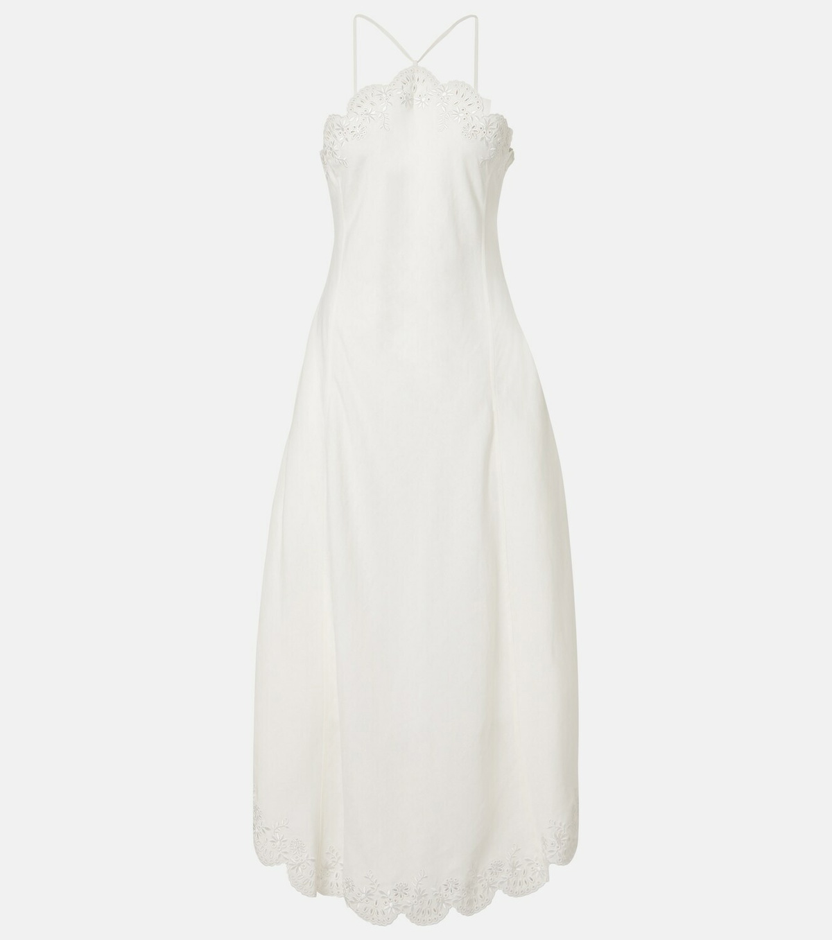 Simkhai Gillian linen-blend midi dress
