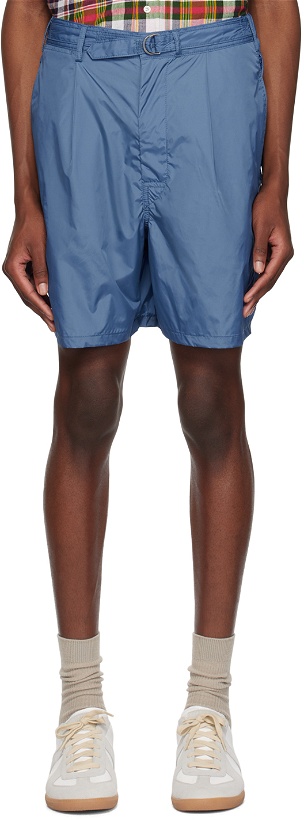 Photo: BEAMS PLUS Blue Belted Shorts