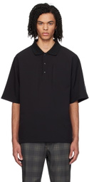 Manors Golf Black & Gray Pocket Shirt