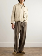 Stòffa - Linen-Twill Blouson Jacket - Neutrals