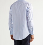 Sid Mashburn - Striped Cotton-Poplin Shirt - Blue