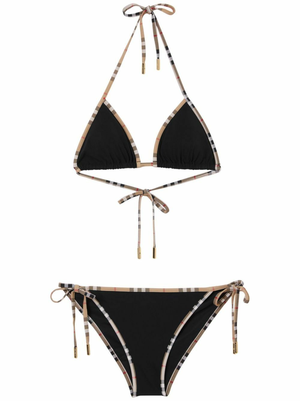 Burberry Vintage Check-Trim Bikini Burberry Burberry Vintage Check-Trim Bikini Burberry