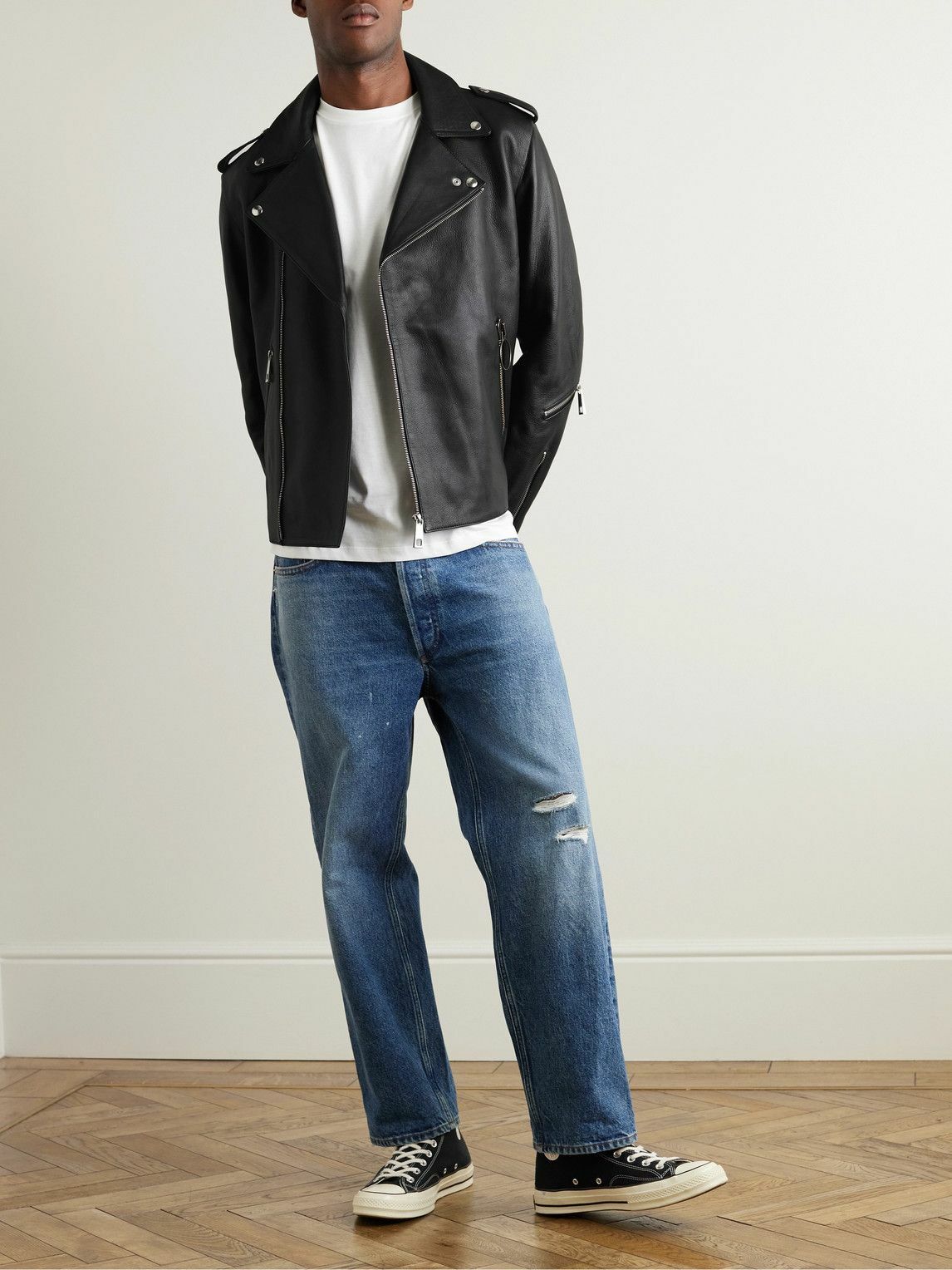 A.P.C. - JW Anderson Morgan Leather Biker Jacket - Black A.P.C.