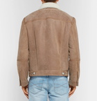 Brunello Cucinelli - Shearling Trucker Jacket - Men - Sand