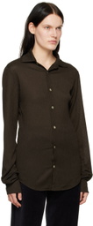 Ludovic de Saint Sernin Brown Slim Shirt