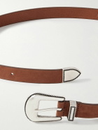 Anderson's - 2.5cm Nubuck Western Belt - Brown