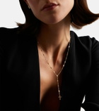 Sydney Evan Cross 14kt gold pendant necklace with diamonds