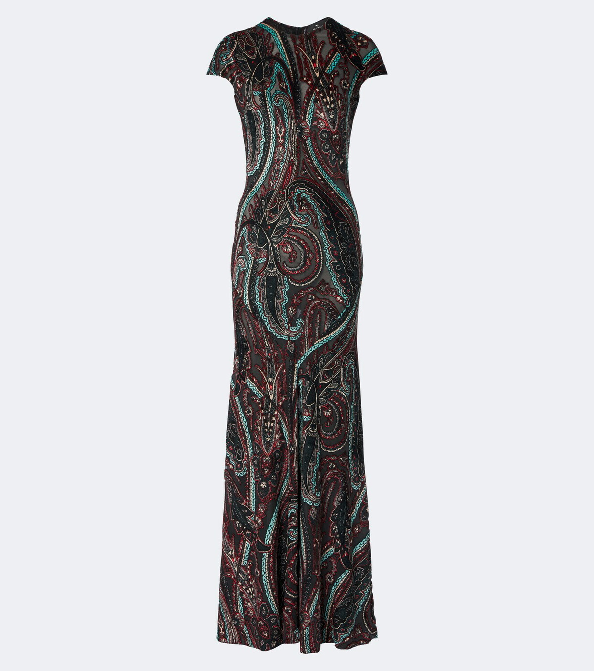 Etro Paisley velvet devoré gown
