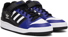 adidas Originals Black & Blue Forum Low Sneakers