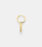 Marie Lichtenberg Baby Charm Horseshoe 18kt gold single earring with sapphire