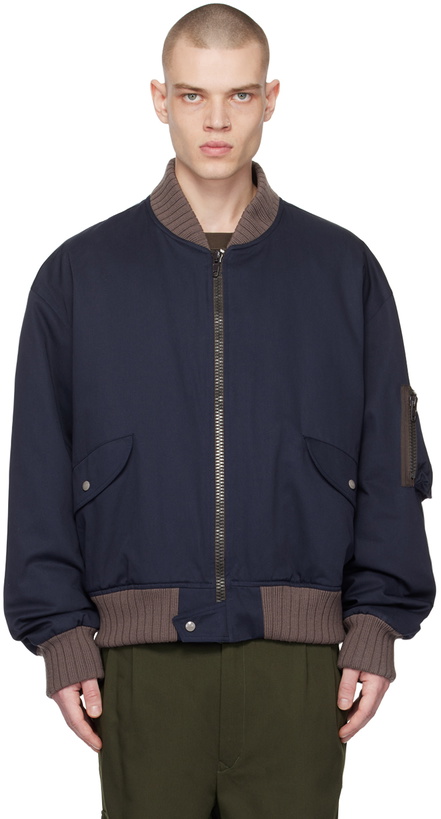 Photo: Vivienne Westwood Navy Bernardo Bomber Jacket