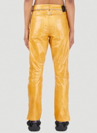 Leather Pants in Yellow
