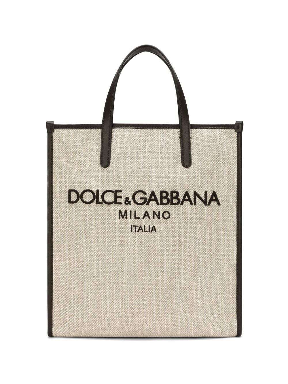 DOLCE GABBANA Logo Cotton Tote Bag Dolce Gabbana