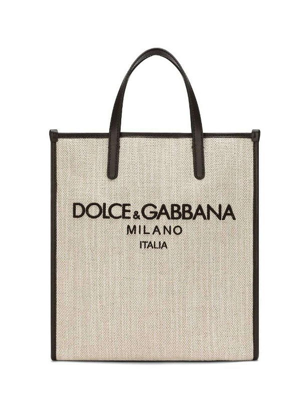 Photo: DOLCE & GABBANA - Logo Cotton Tote Bag