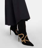 Rene Caovilla Morgana embellished suede boots
