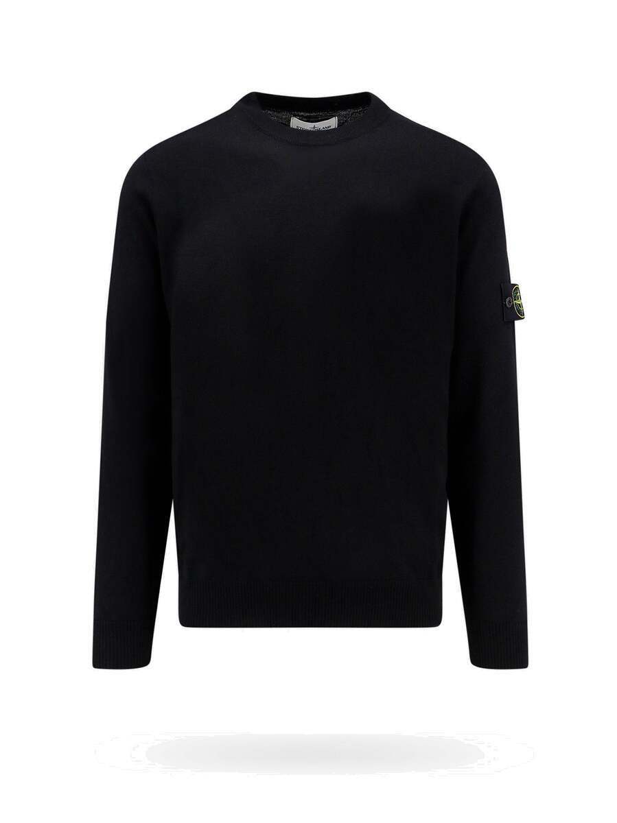 Stone Island Off-White Wool Mock Neck Sweater Stone Island