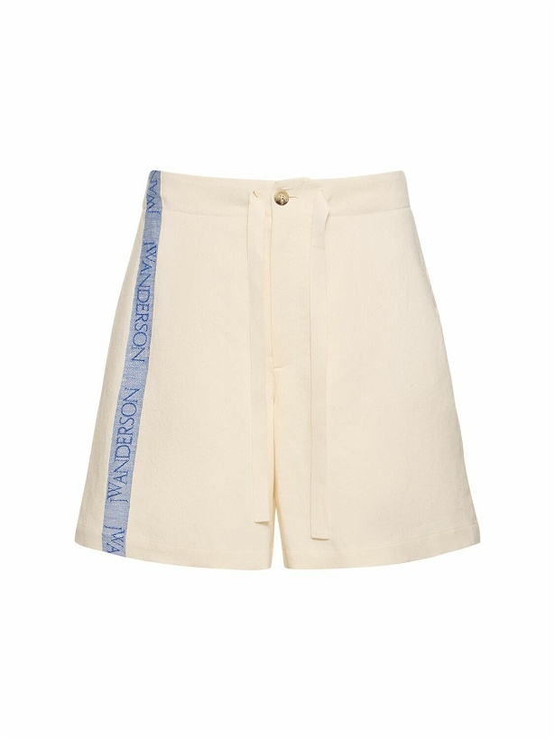 Photo: JW ANDERSON - Wide Linen & Cotton Shorts