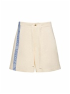 JW ANDERSON - Wide Linen & Cotton Shorts