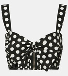 Dolce&Gabbana Capri polka-dot cotton bra top