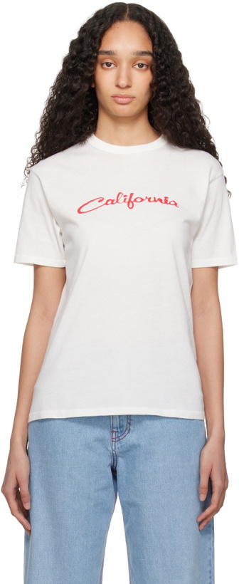 Photo: ERL White 'California' Signature T-Shirt