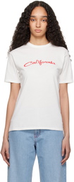 ERL White 'California' Signature T-Shirt