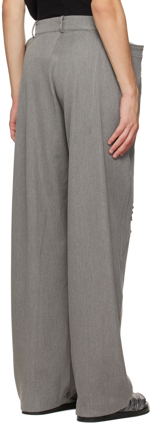 Kiko Kostadinov SSENSE Exclusive Gray Antharas Trousers