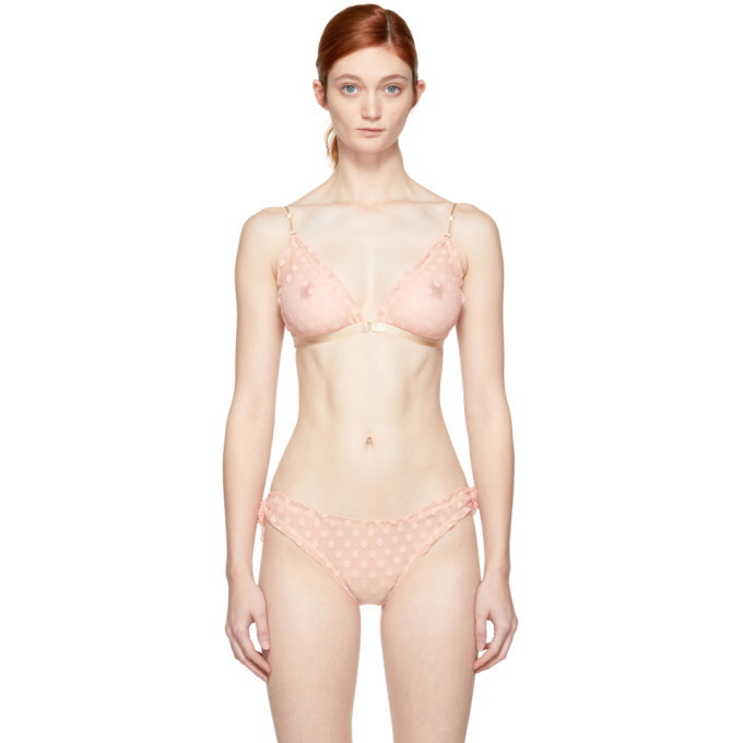 Photo: Le Petit Trou Pink Marie Dots Bralette