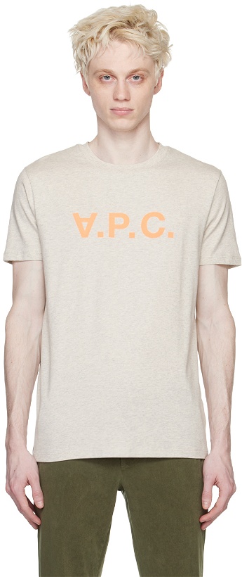 Photo: A.P.C. Gray 'VPC' H T-Shirt