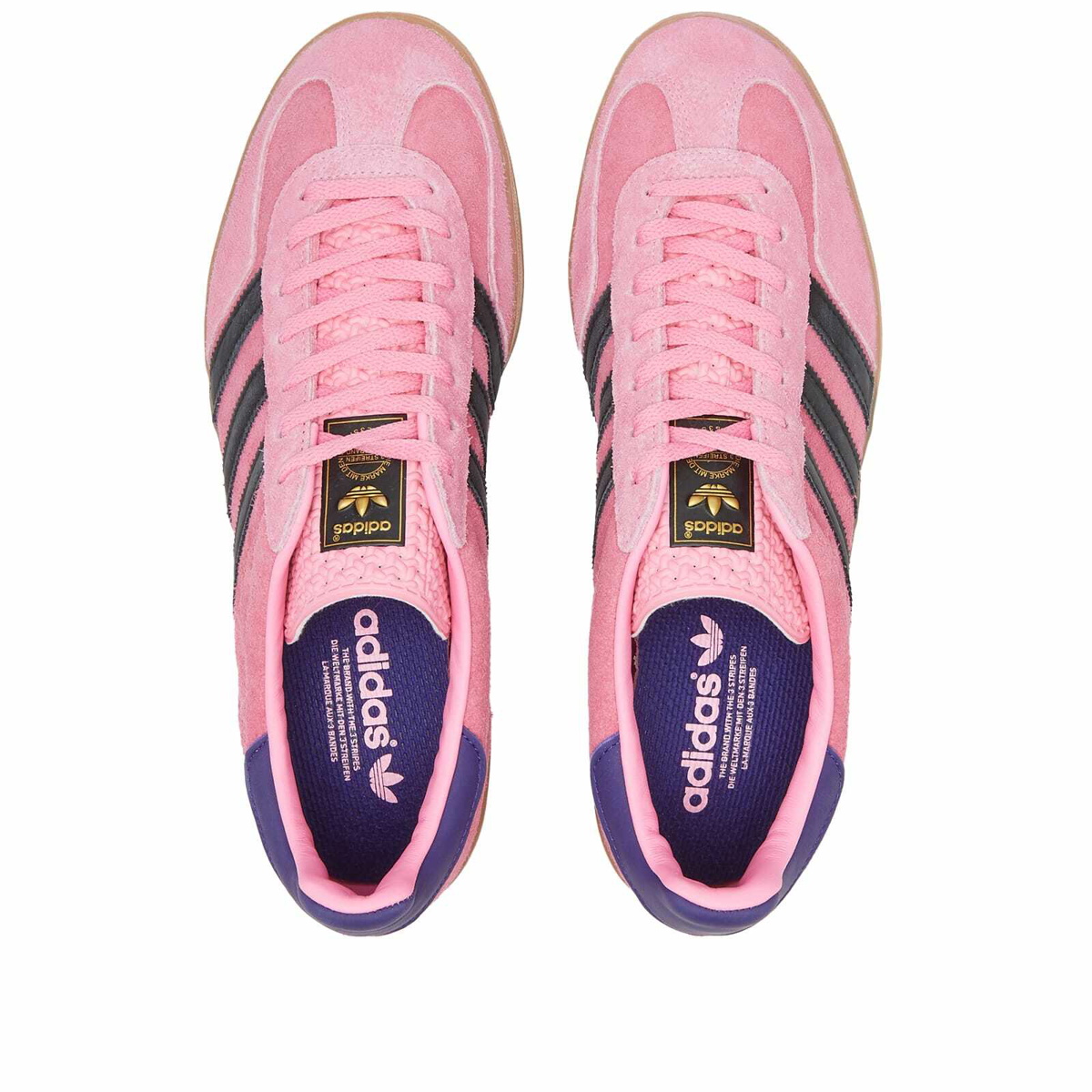 adidas Originals GAZELLE - Trainers - bliss pink/core black/collegiate  purple/pink - Zalando.de