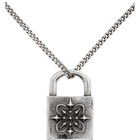 Emanuele Bicocchi Silver Padlock Necklace