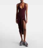 The Attico Draped midi dress