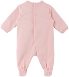 Moschino Baby Pink Printed Jumpsuit