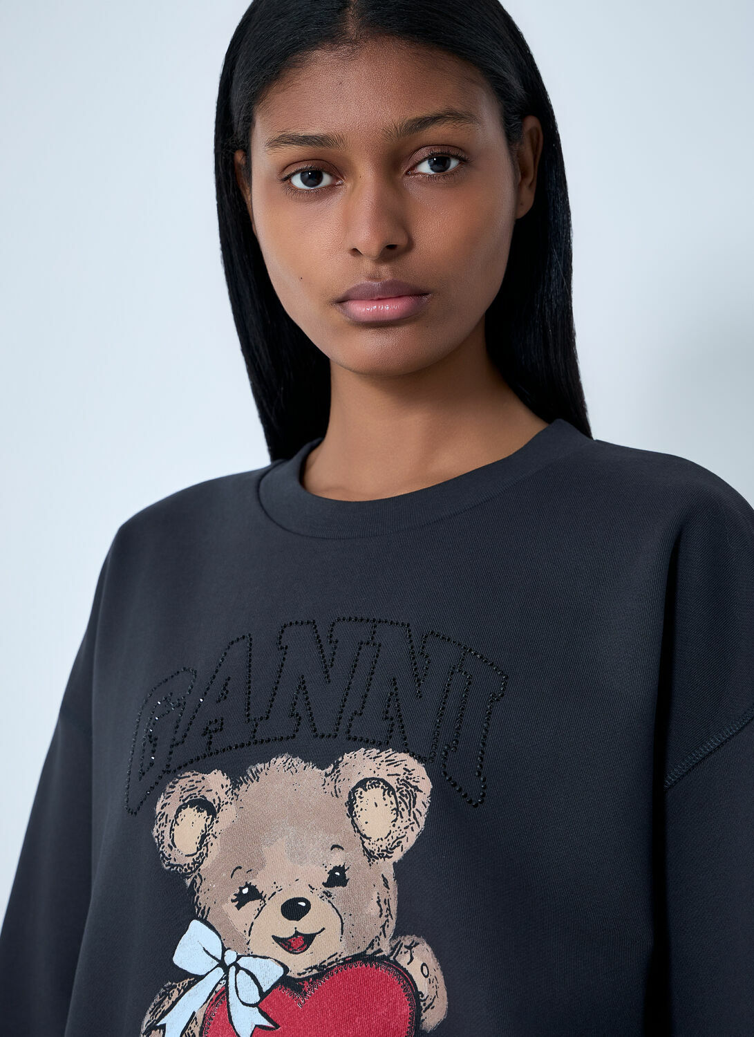 GANNI Logo Motif Sweatshirt