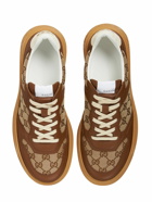 GUCCI - Gg Canvas & Leather Sneakers