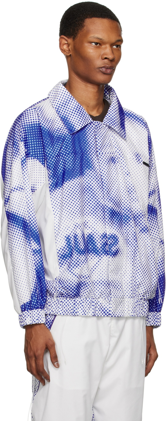 Saul Nash Blue & White Printed Jacket