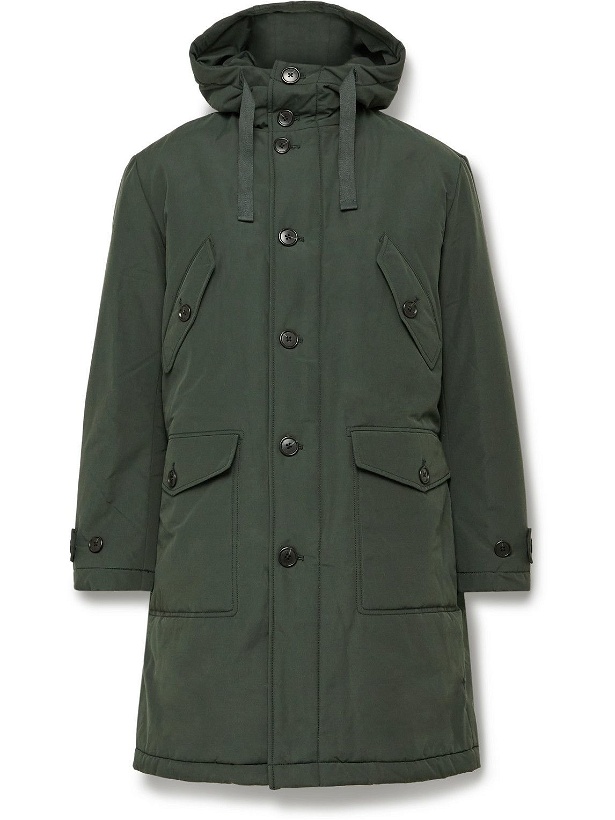 Photo: Club Monaco - Padded Cotton and Nylon-Blend Hooded Parka - Green
