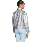 Acne Studios Silver Denim Lamp Jacket
