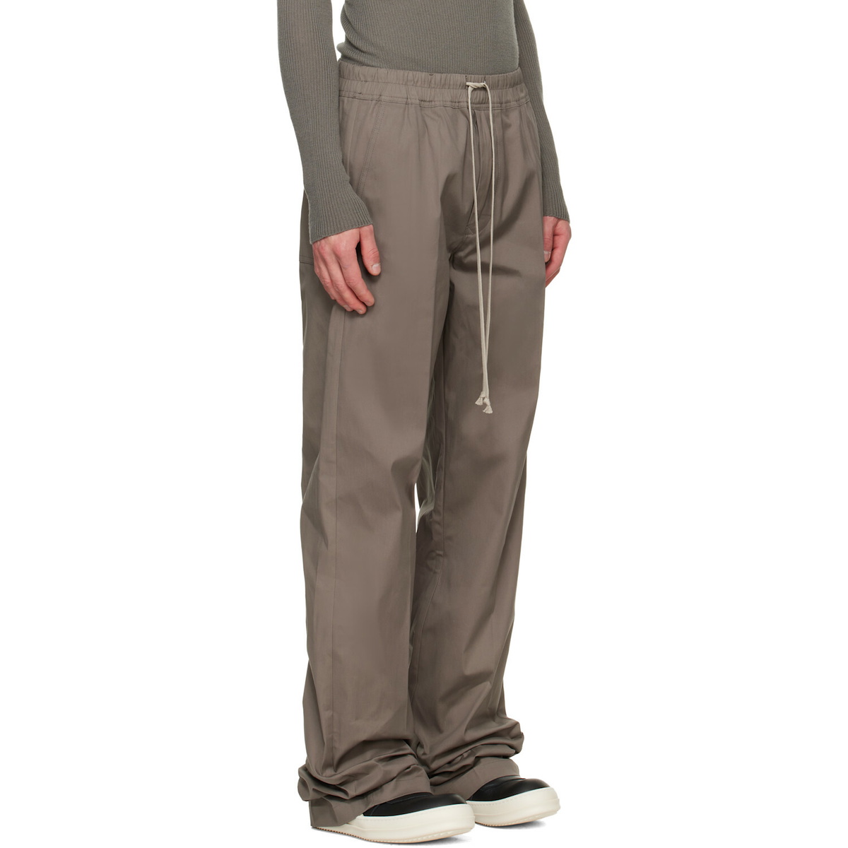 Rick Owens Gray Tower Dietrich Drawstring Trousers