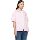 Givenchy Pink 'Givenchy Paris Paint Print' Poplin Shirt